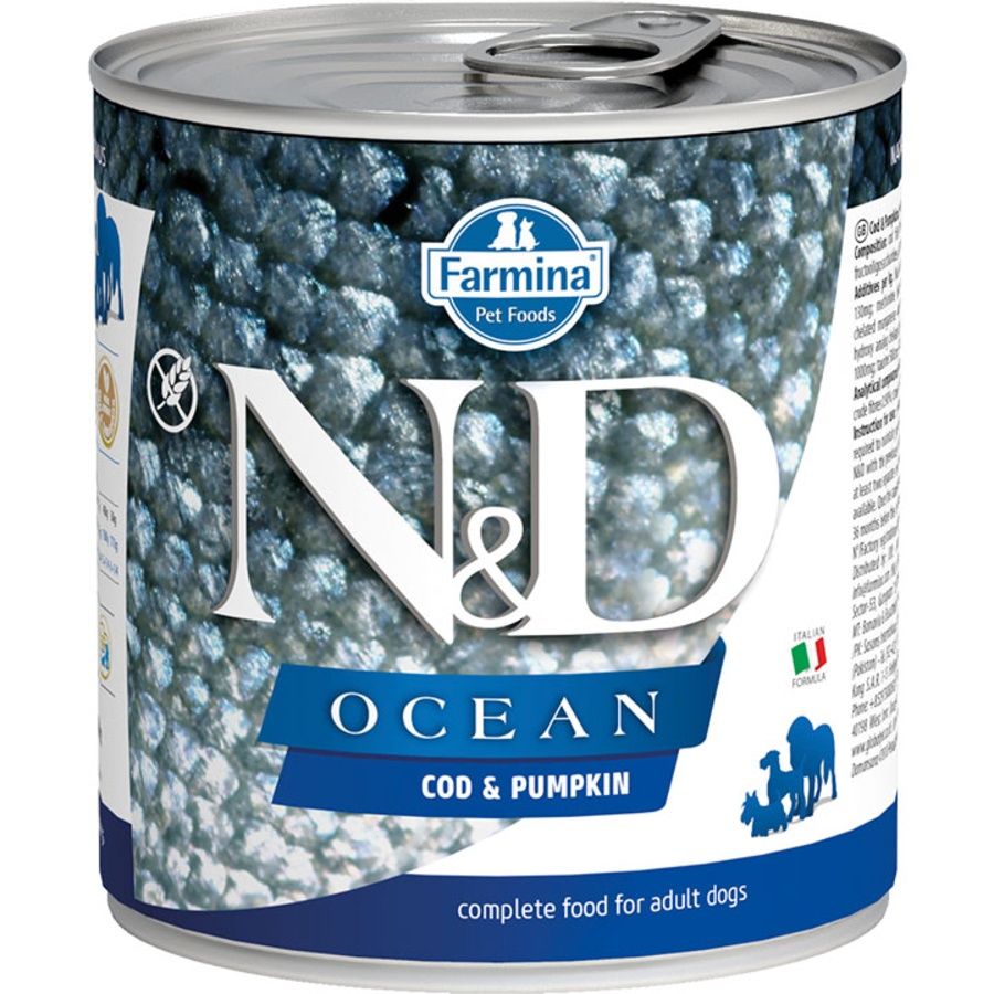 Farmina Dog Can Ocean Cod Pumpkin, Size: Single 10oz