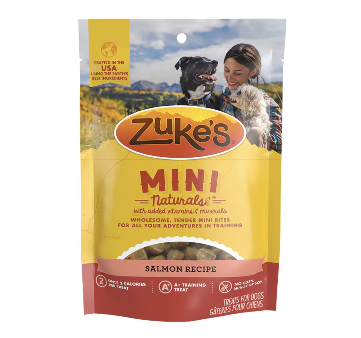 Zukes Dog Treats Mini Naturals Salmon, Size: 6oz