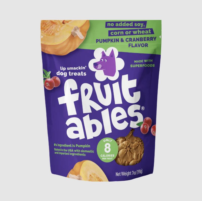Fruitables Dog Baked Treats Pumpkin &amp; Cranberry 7oz
