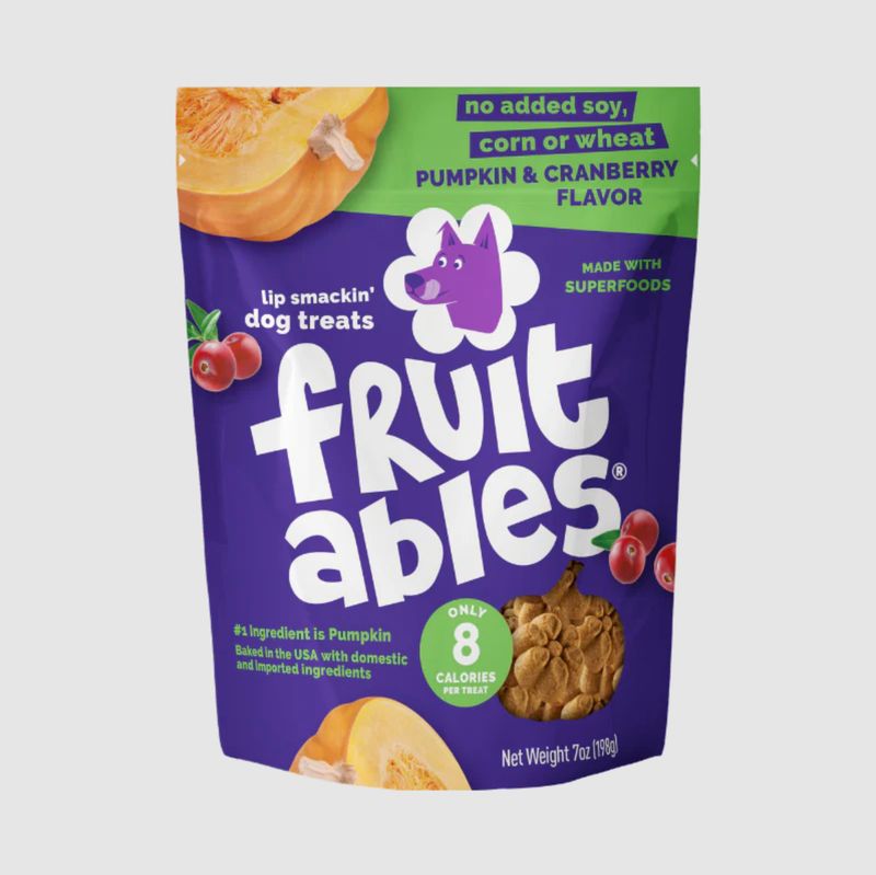 Fruitables Dog Baked Treats Pumpkin &amp; Cranberry 7oz