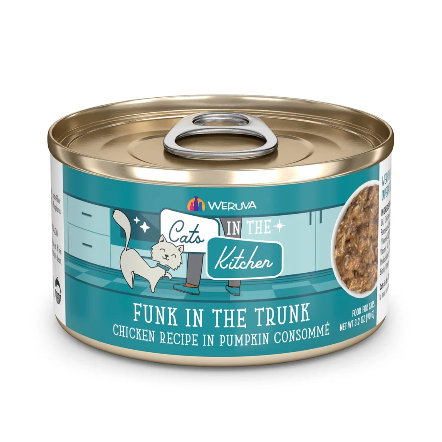 Weruva Cats in the Kitchen Funk in the Trunk Chicken Breast &amp; Pumpkin, Size: 3.2oz