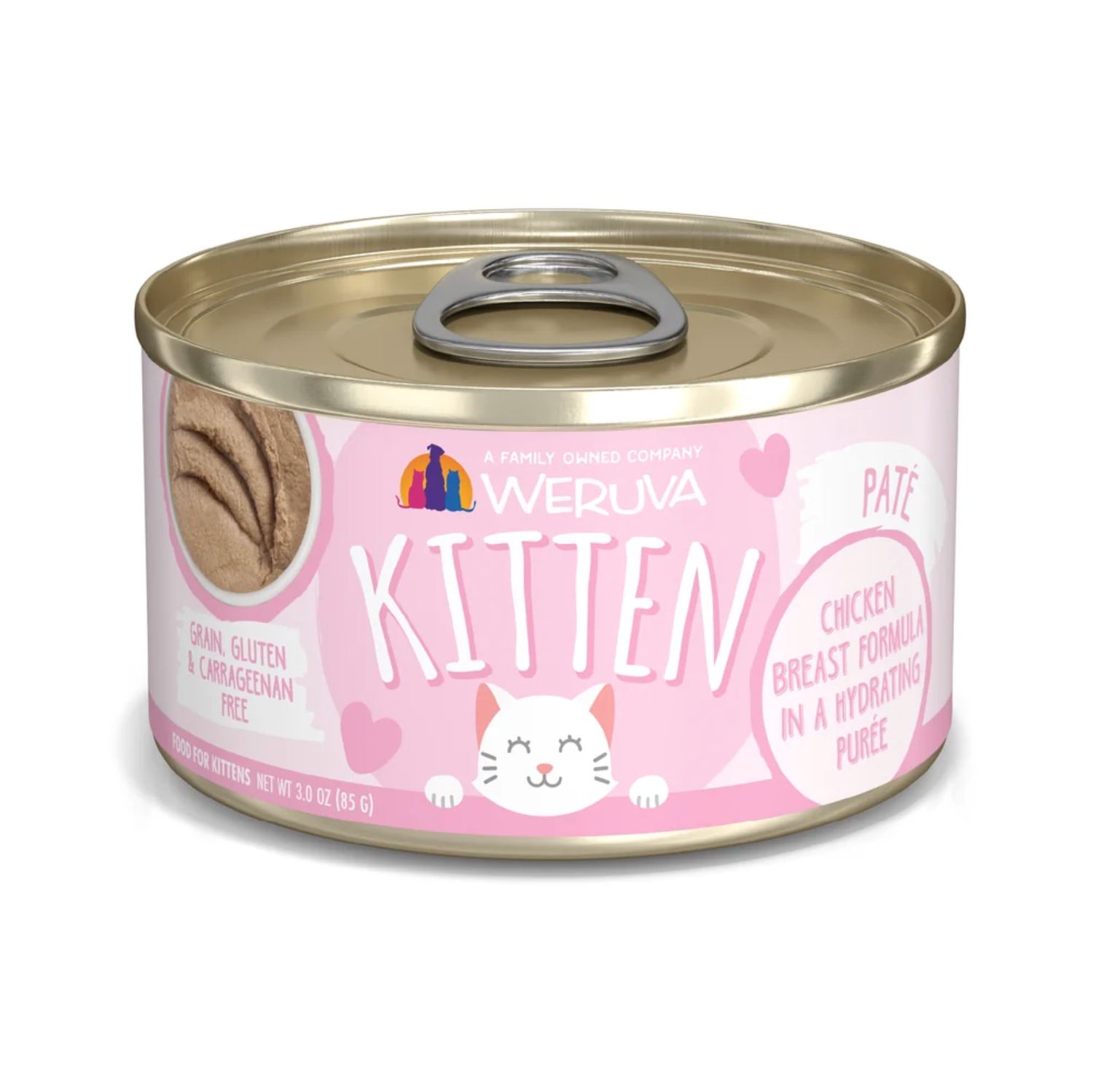 Weruva Cat Kitten Chicken Breast Formula in a Hydrating Purée 3oz Weruva Cat Kitten Chicken Breast Formula in a Hydrating Purée 3oz