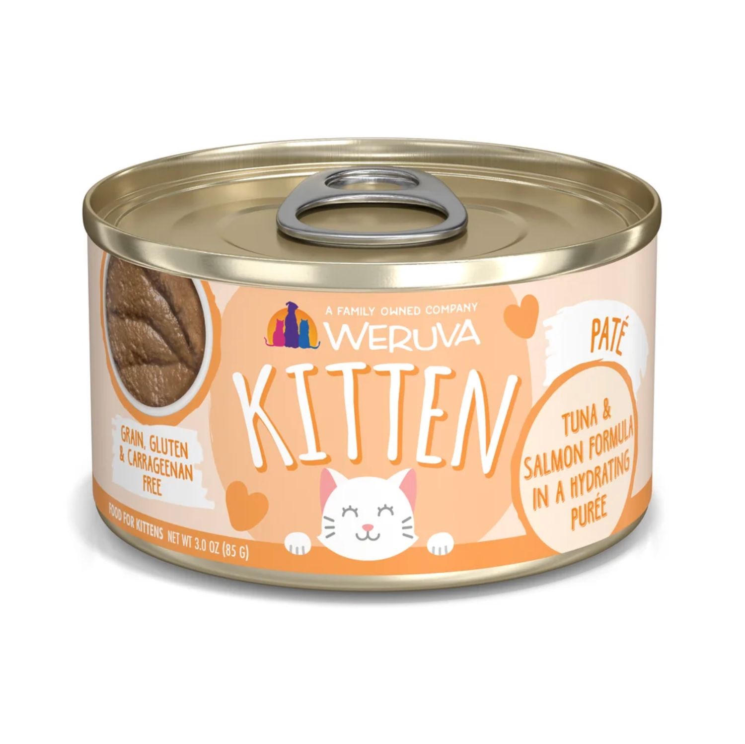 Weruva Cat Kitten Tuna &amp; Salmon Formula in a Hydrating Purée 3oz
