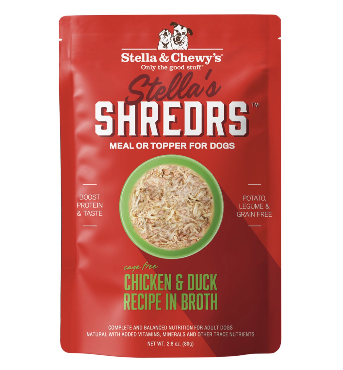 Stella &amp; Chewy's Dog Shredrs Chicken &amp; Duck 2.8oz