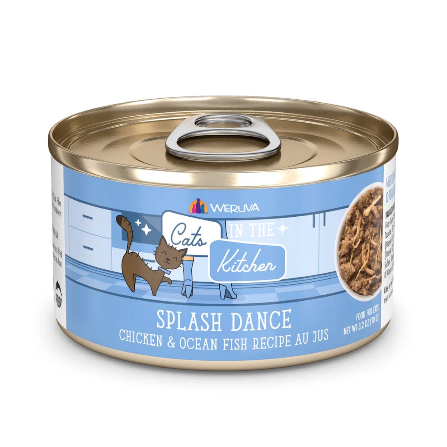 Weruva Cats in the Kitchen Splash Dance Chicken &amp; Ocean Fish, Size: 3.2oz