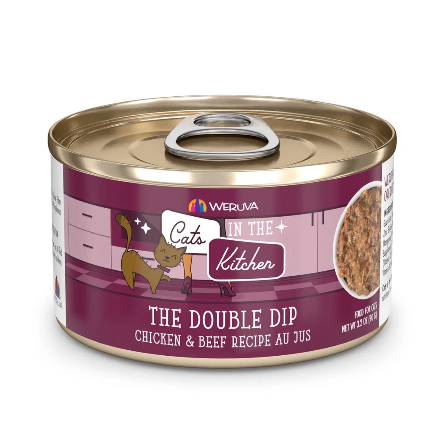 Weruva Cats in the Kitchen The Double Dip Chicken &amp; Beef 3.2oz