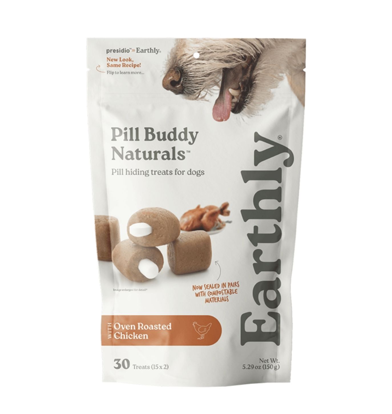 Earthly Dog Pill Buddy Natural Chicken, Size: 5.29oz