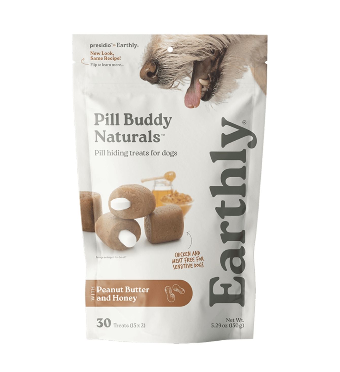 Earthly Dog Pill Buddy Natural Peanut Butter &amp; Honey, Size: 5.29oz