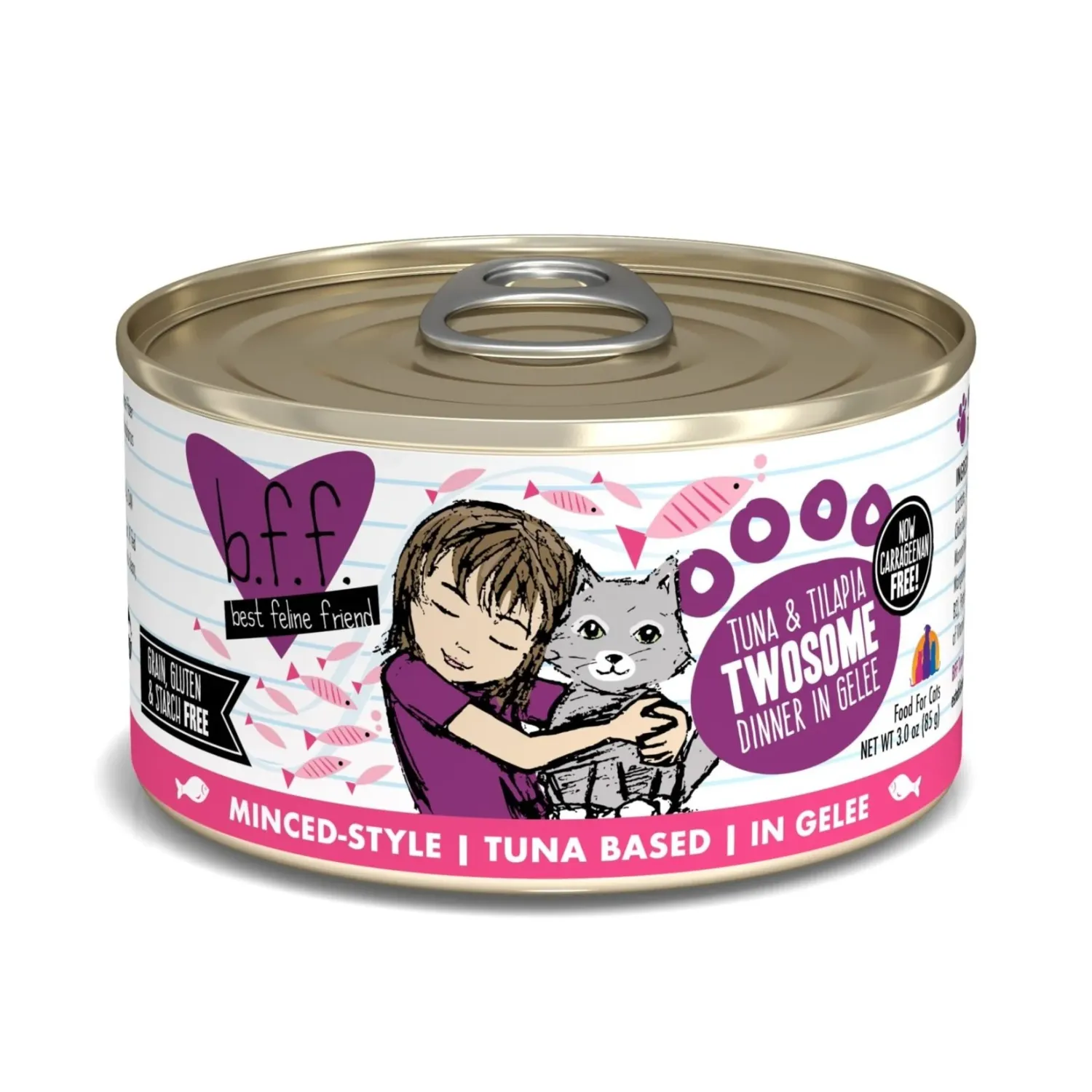 BFF Cat Twosome Can, Size: 3oz