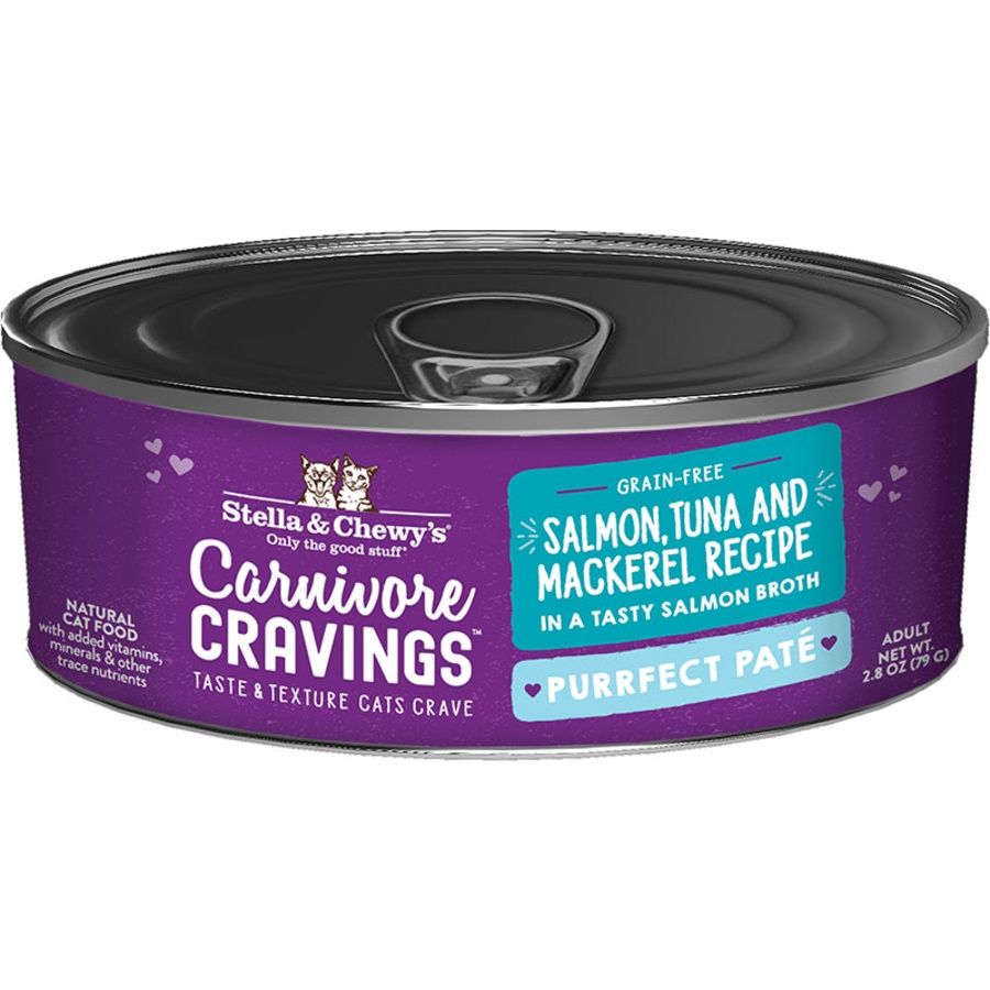 Stella &amp; Chewy’s Cat Purrfect Pate Salmon, Tuna &amp; Mackerel 2.8oz