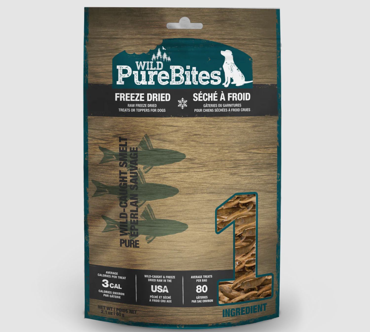 PureBites Dog Freeze Dried Smelt 2.1oz