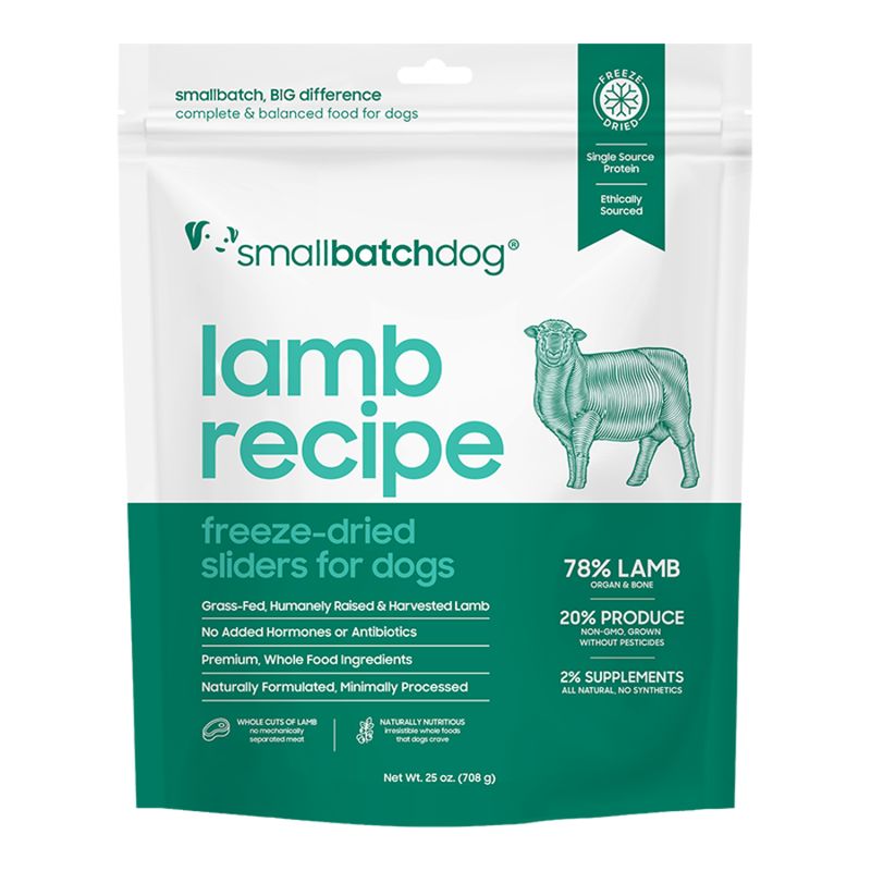 Small Batch Dog Freeze-Dried Sliders Lamb