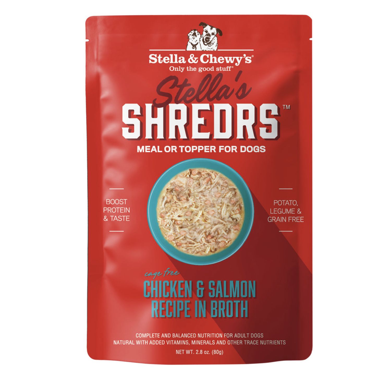 Stella &amp; Chewy's Dog Shredrs Chicken &amp; Salmon 2.8oz