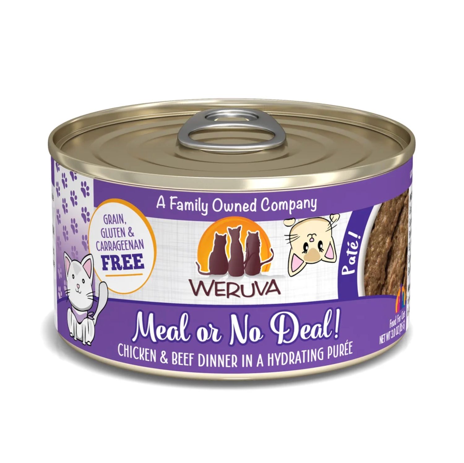 Weruva Cat Paté Meal or No Deal! Chicken &amp; Beef, Size: 3oz