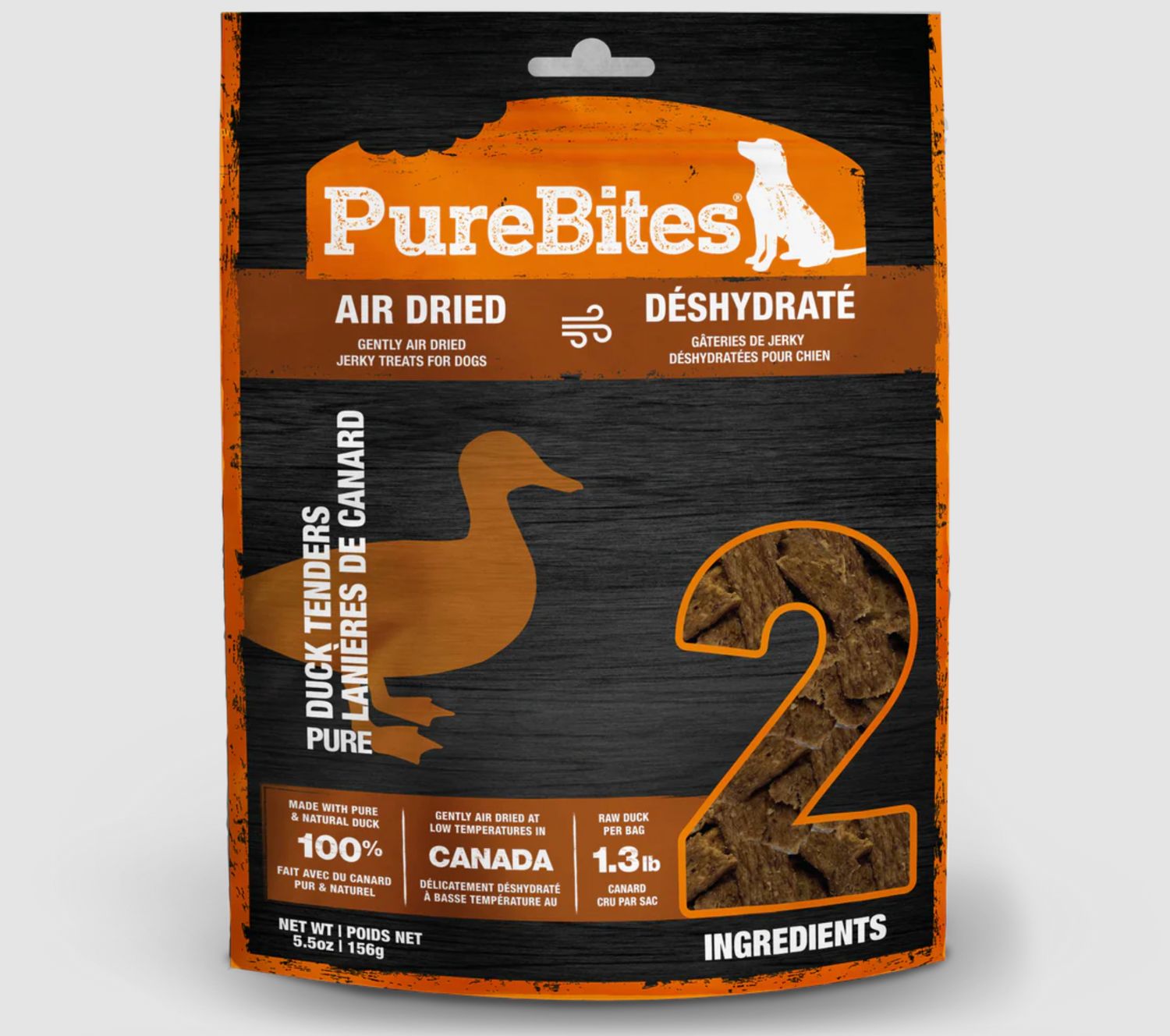 PureBites Dog Jerky Duck 5.5oz