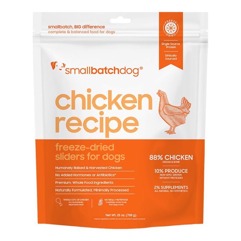 Small Batch Dog Freeze-Dried Sliders Chicken