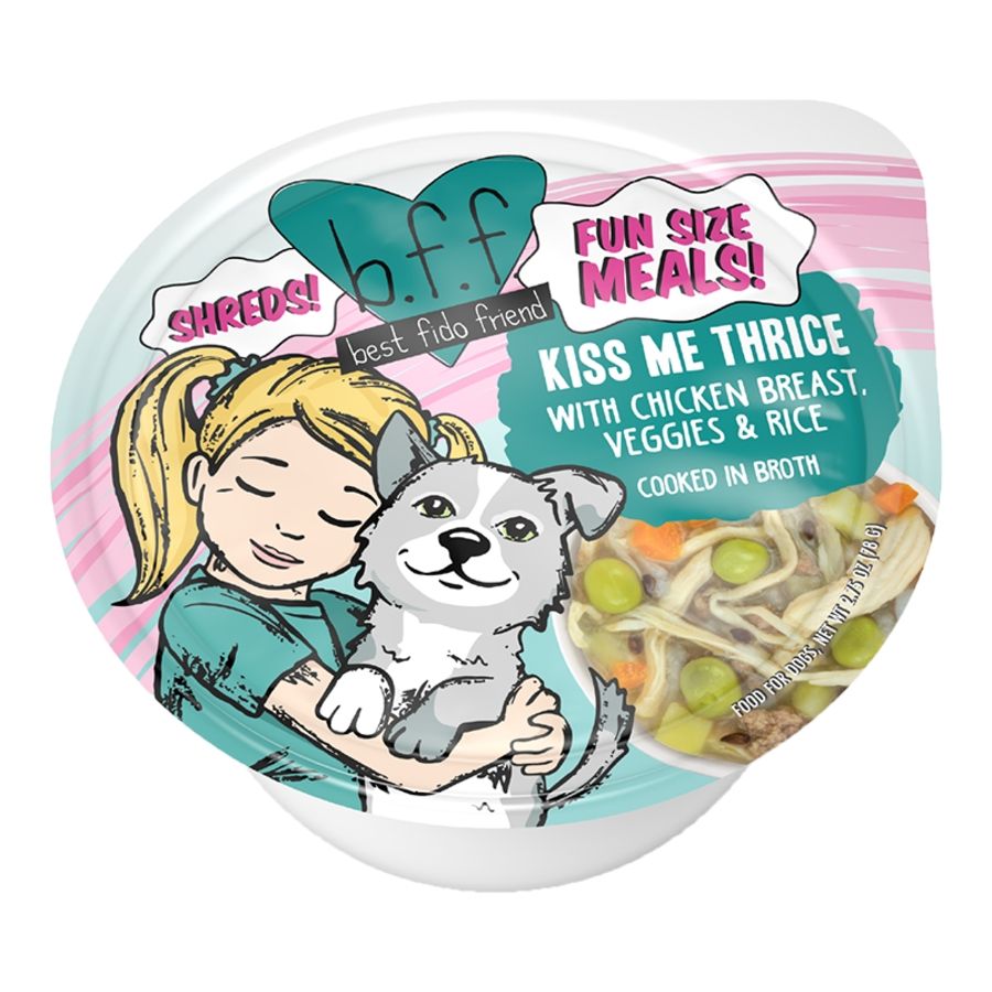 BFF Dog Shreds Chicken, Veggies &amp; Rice Cup 2.75oz