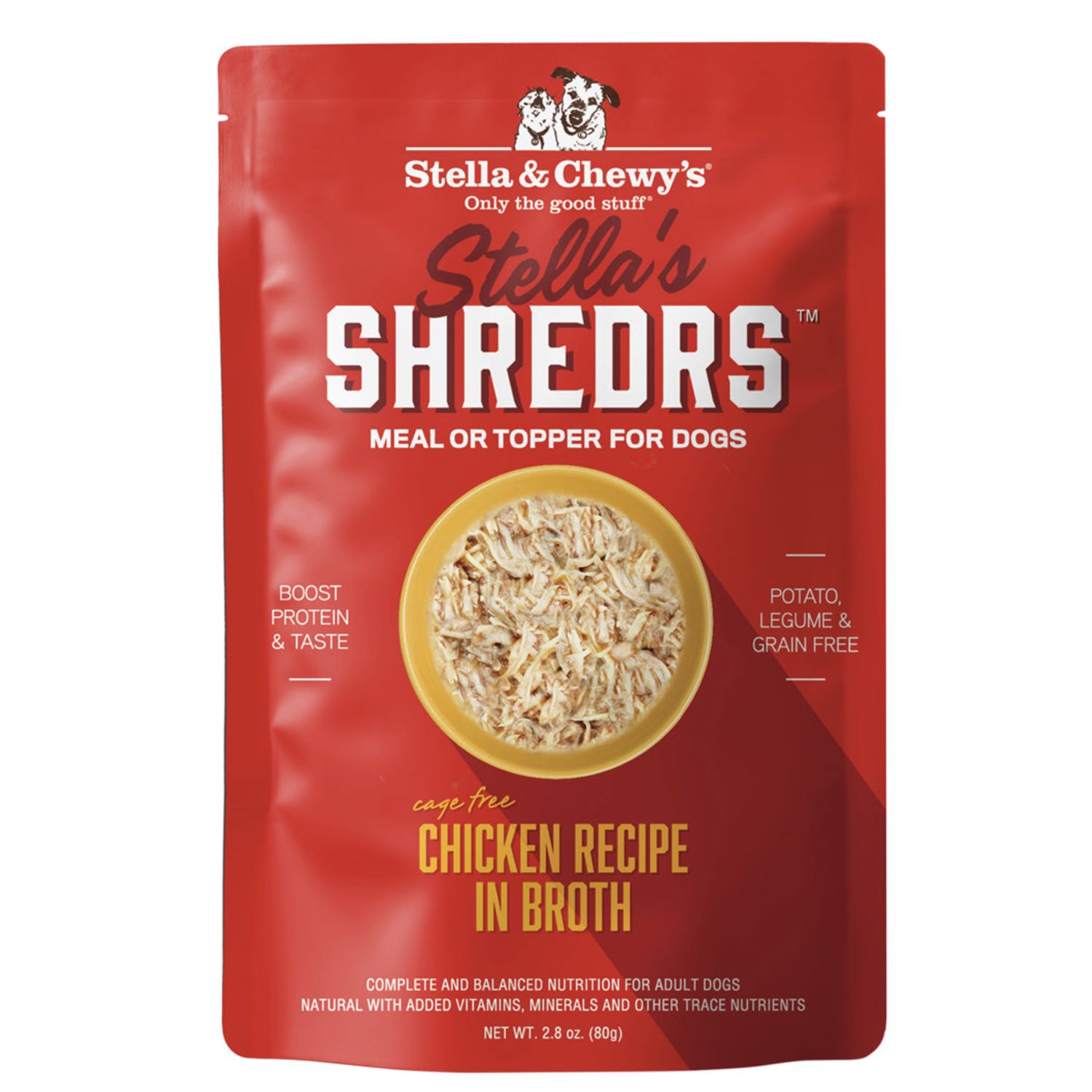 Stella &amp; Chewy's Dog Shredrs Chicken 2.8oz