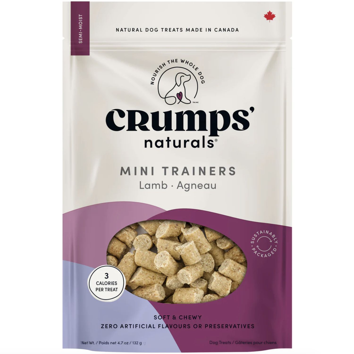 Crumps Dog Mini Trainers Lamb 4.6oz, Size: 4.6oz