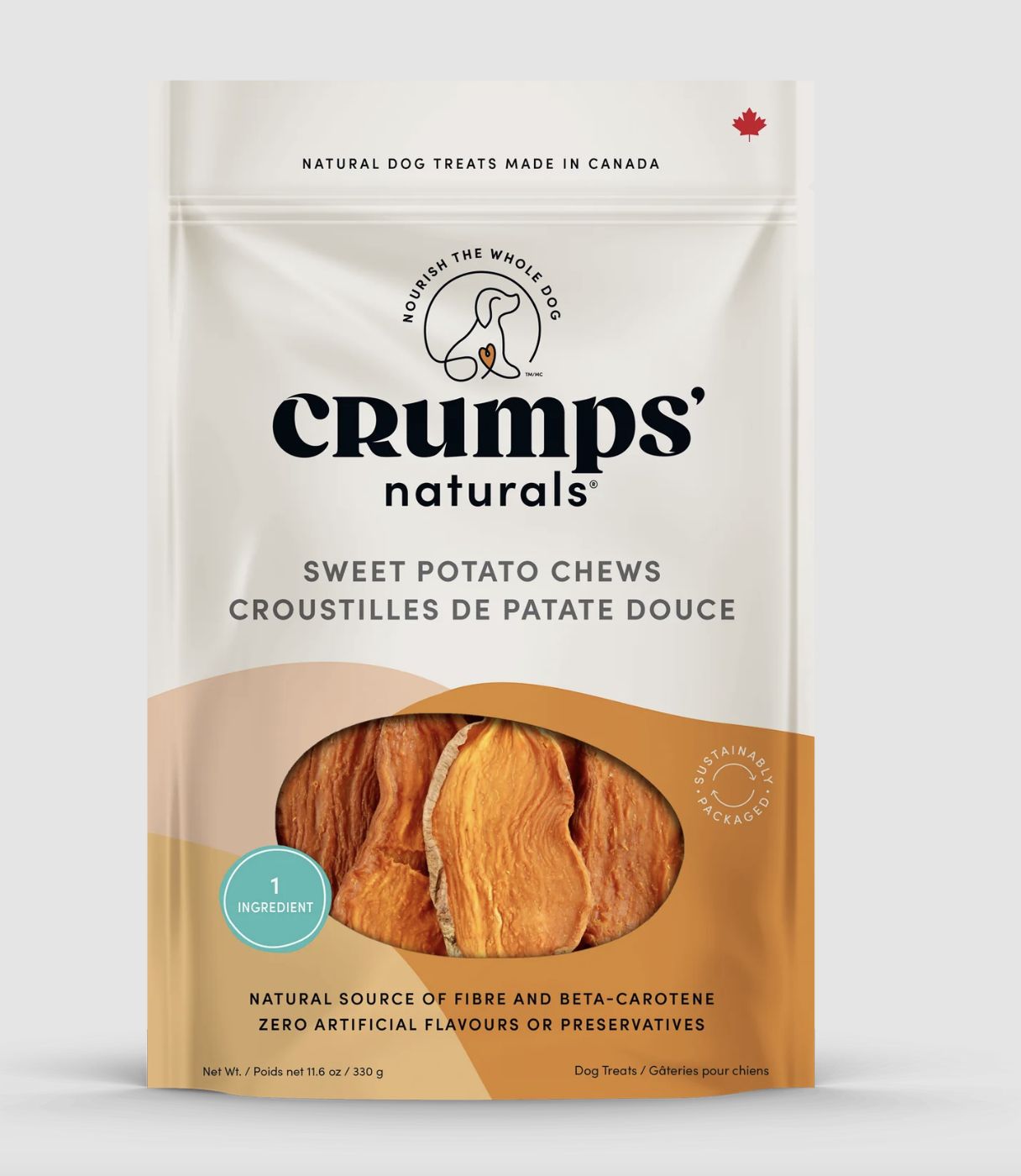 Crumps Dog Sweet Potato Chews, Size: 5.6oz