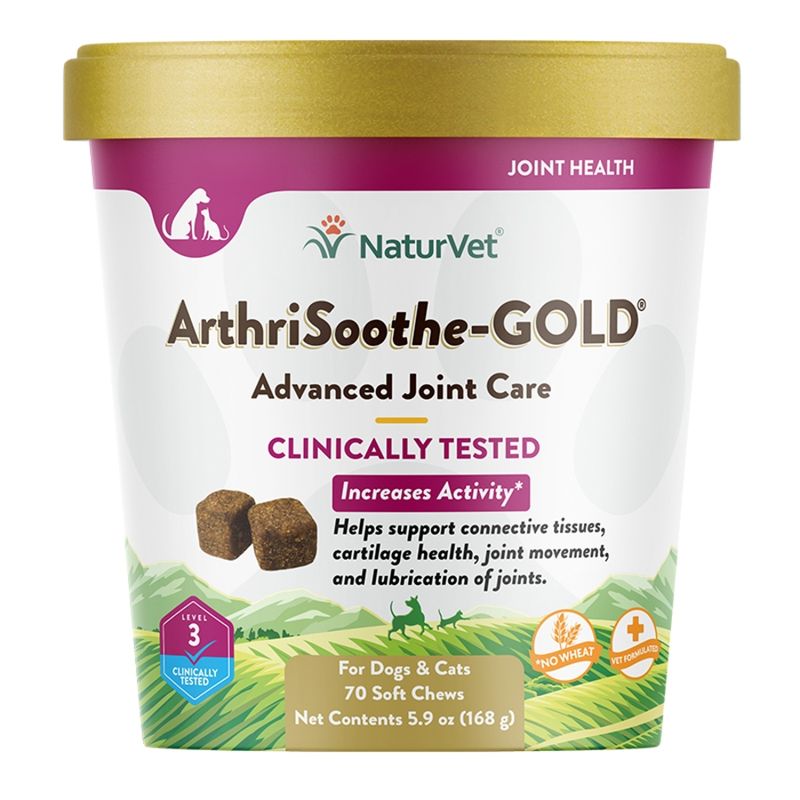 NaturVet Dog Arthrisoothe Gold Chew 70 Count