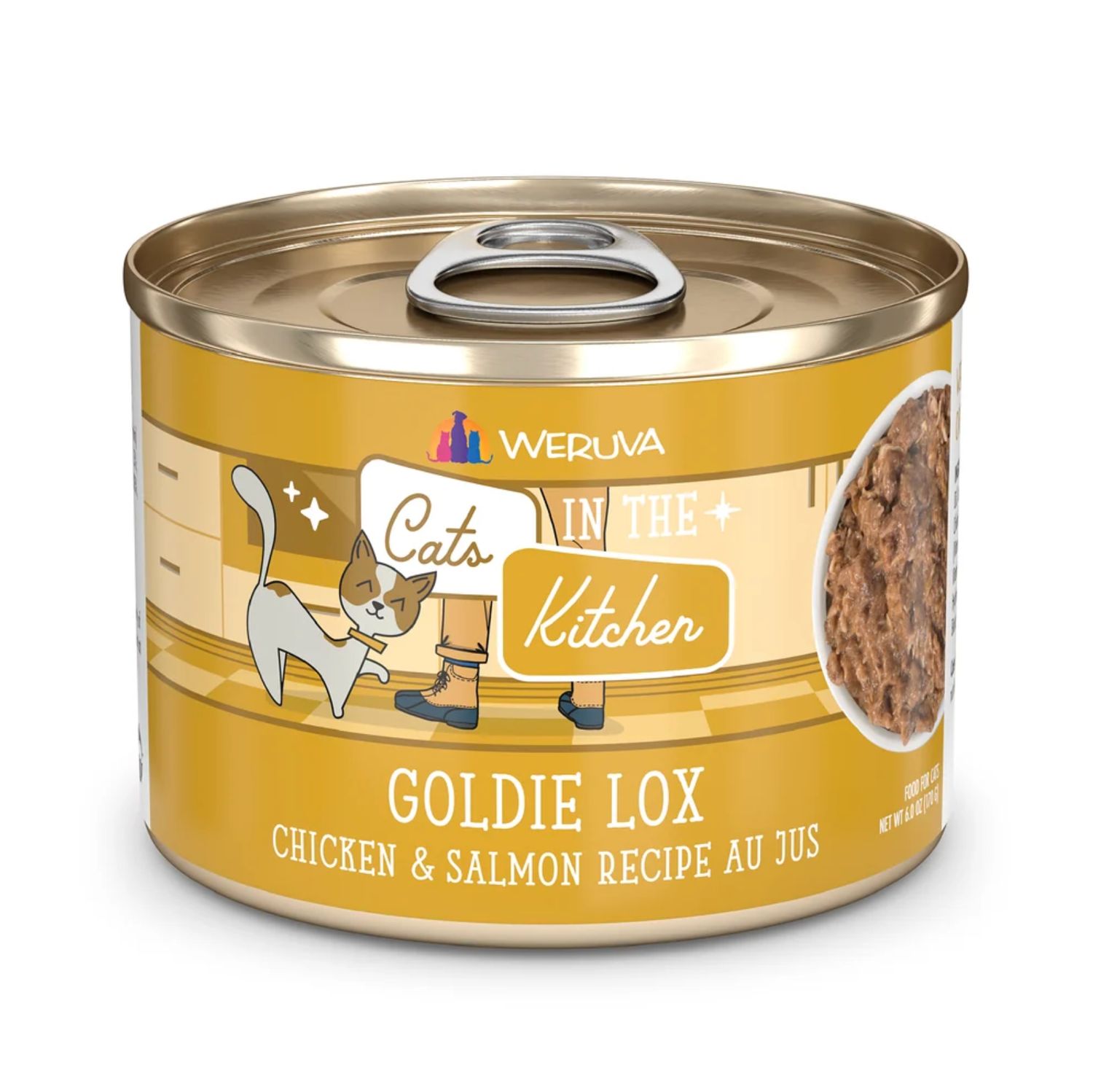Weruva Cats in the Kitchen Goldie Lox Chicken &amp; Salmon 6oz
