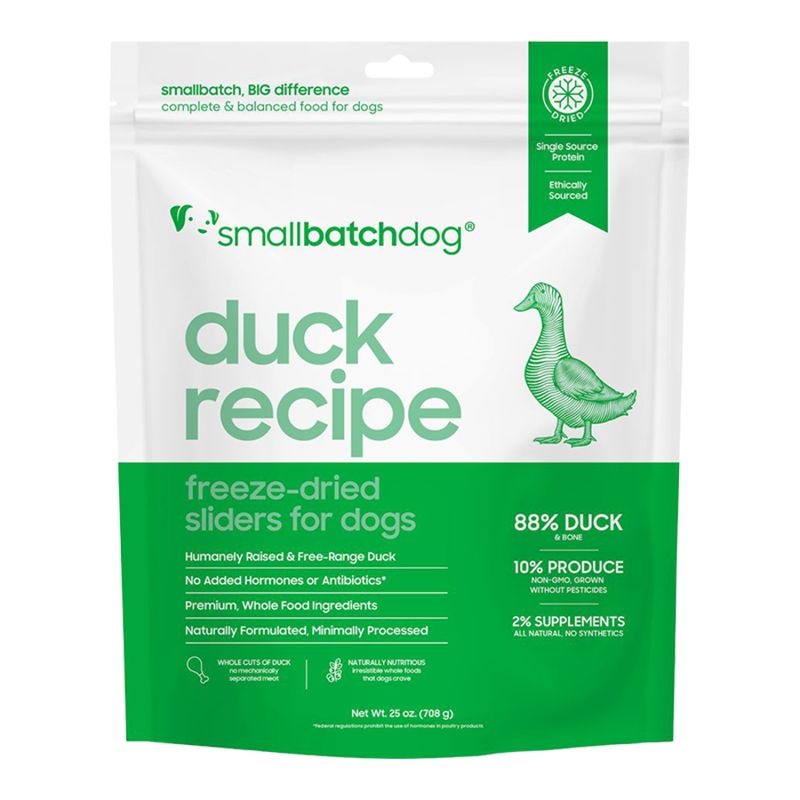 Small Batch Dog Freeze-Dried Sliders Duck