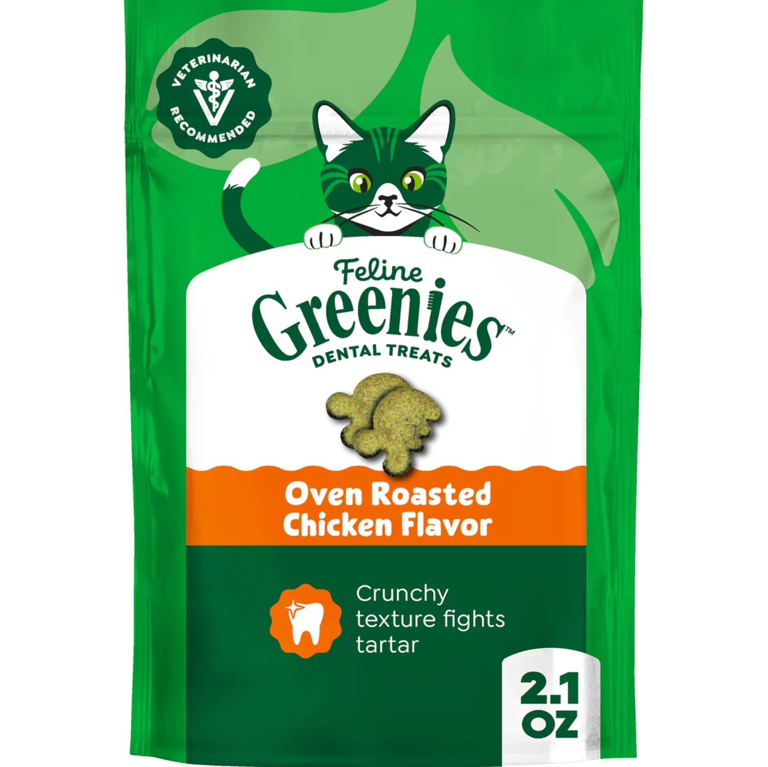 Greenies Cat Dental Treat Chicken, Size: 2.1oz
