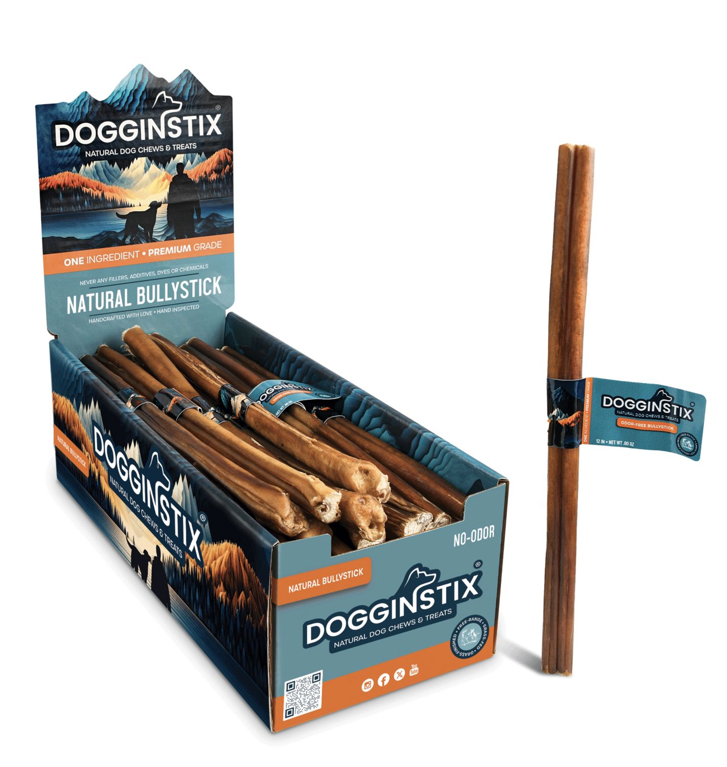 Dogginstix Dog Bully Stick Regular 12in