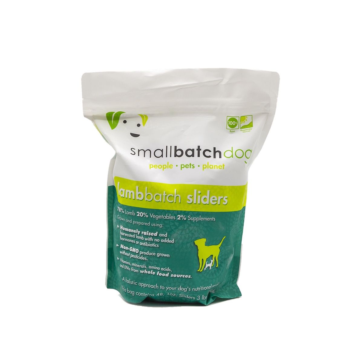 Small Batch Dog Frozen Lamb, Size: 3lb Sliders