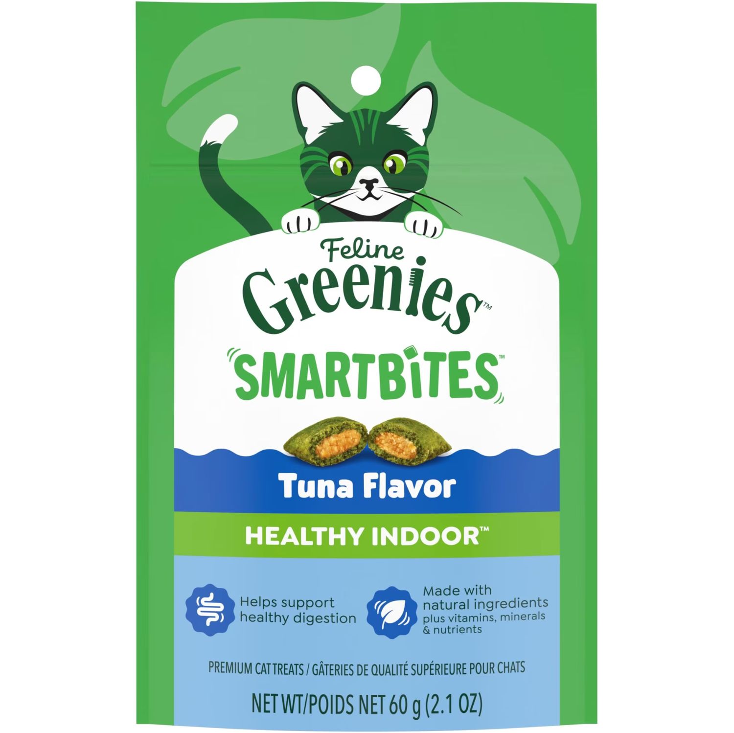 Greenies Cat Treat SmartBites Tuna 2.1oz