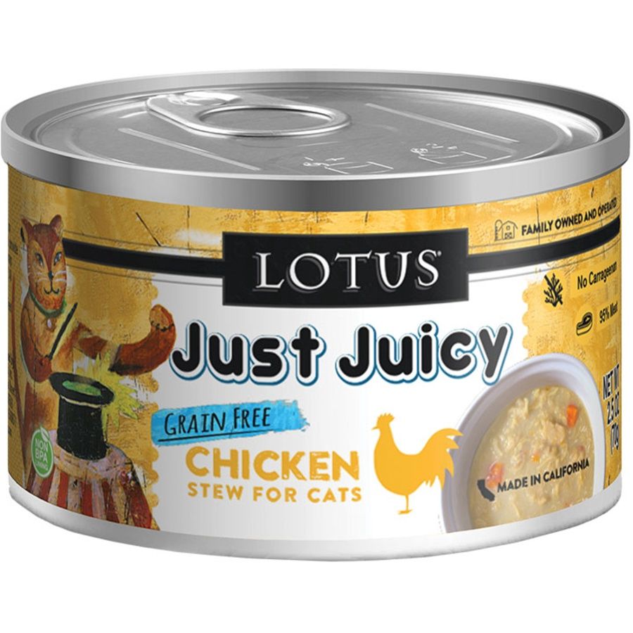 Lotus Cat Can Stew Chicken, Size: 2.5oz