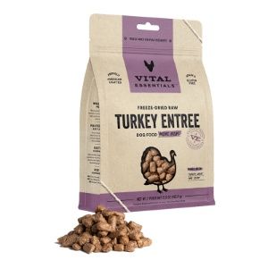 Vital Essentials Dog Freeze Dried Mini Nibs Turkey, Size: 5.5oz