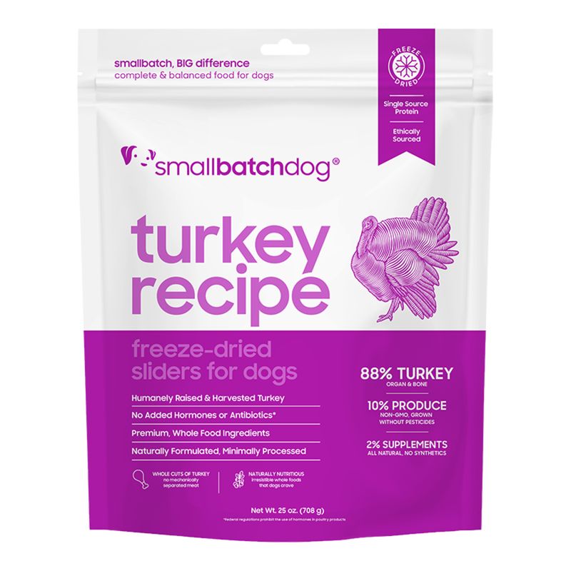 Small Batch Dog Freeze-Dried Sliders Turkey
