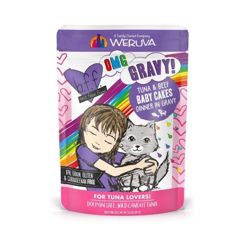 BFF Cat Gravy Tuna &amp; Beef Pouch 3oz
