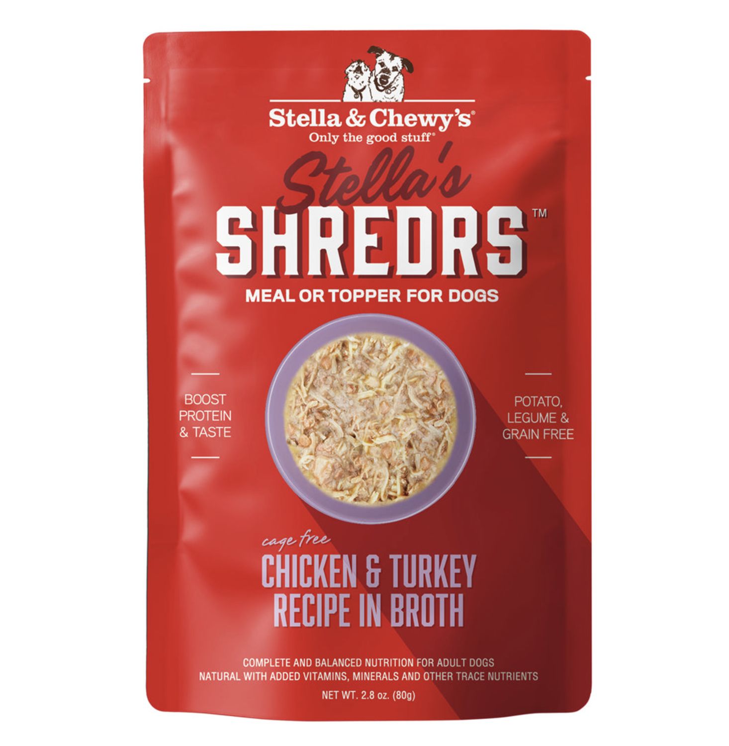 Stella &amp; Chewy's Dog Shredrs Chicken &amp; Turkey 2.8oz