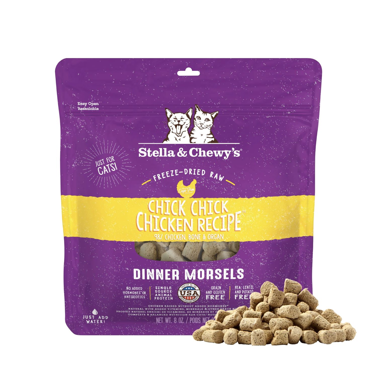 Stella &amp; Chewy's Cat Freeze-Dried Chicken, Size: 3.5oz