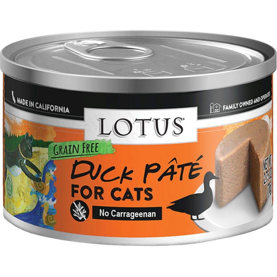 Lotus Cat Can Pate Duck, Size: 2.75oz