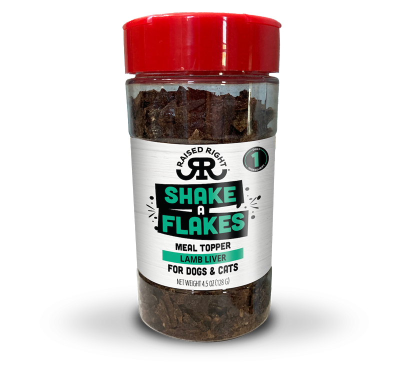 Raised Right Dog &amp; Cat Shake A Flakes 4.5oz