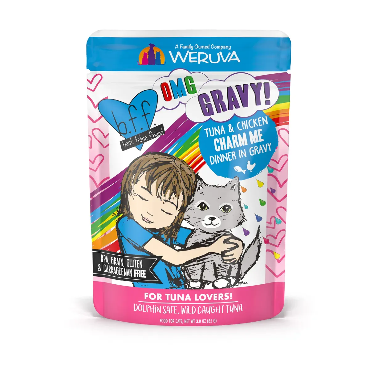 BFF Cat Charm Me Tuna &amp; Chicken Pouch 3oz