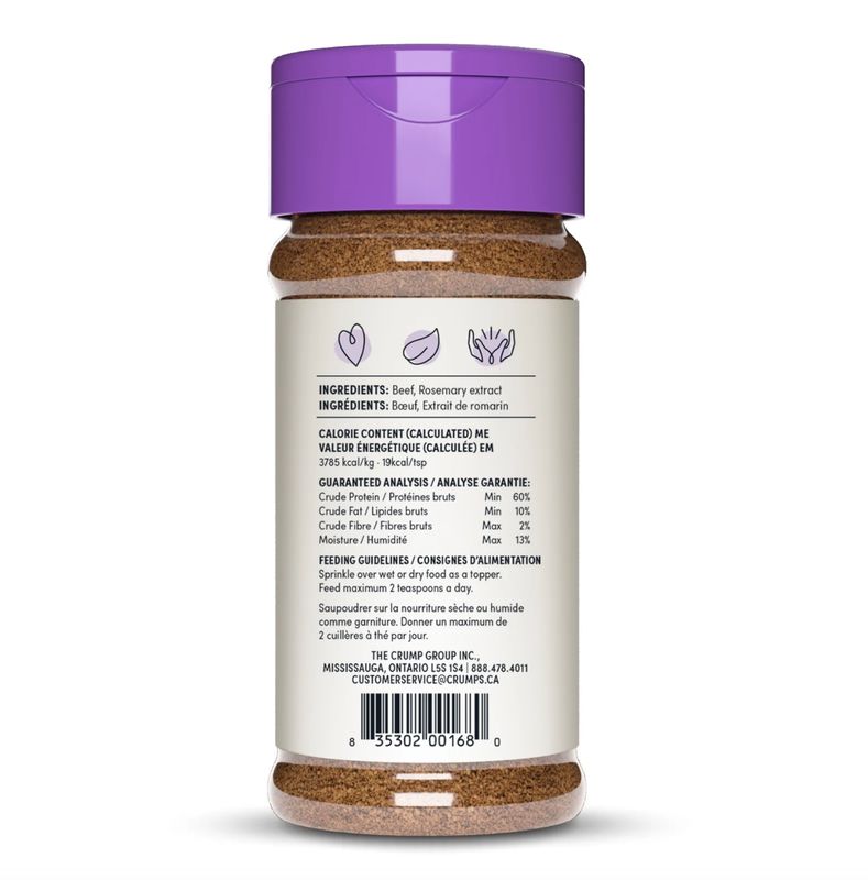 Crumps Dog Sprinkles Beef Topper 4.2oz