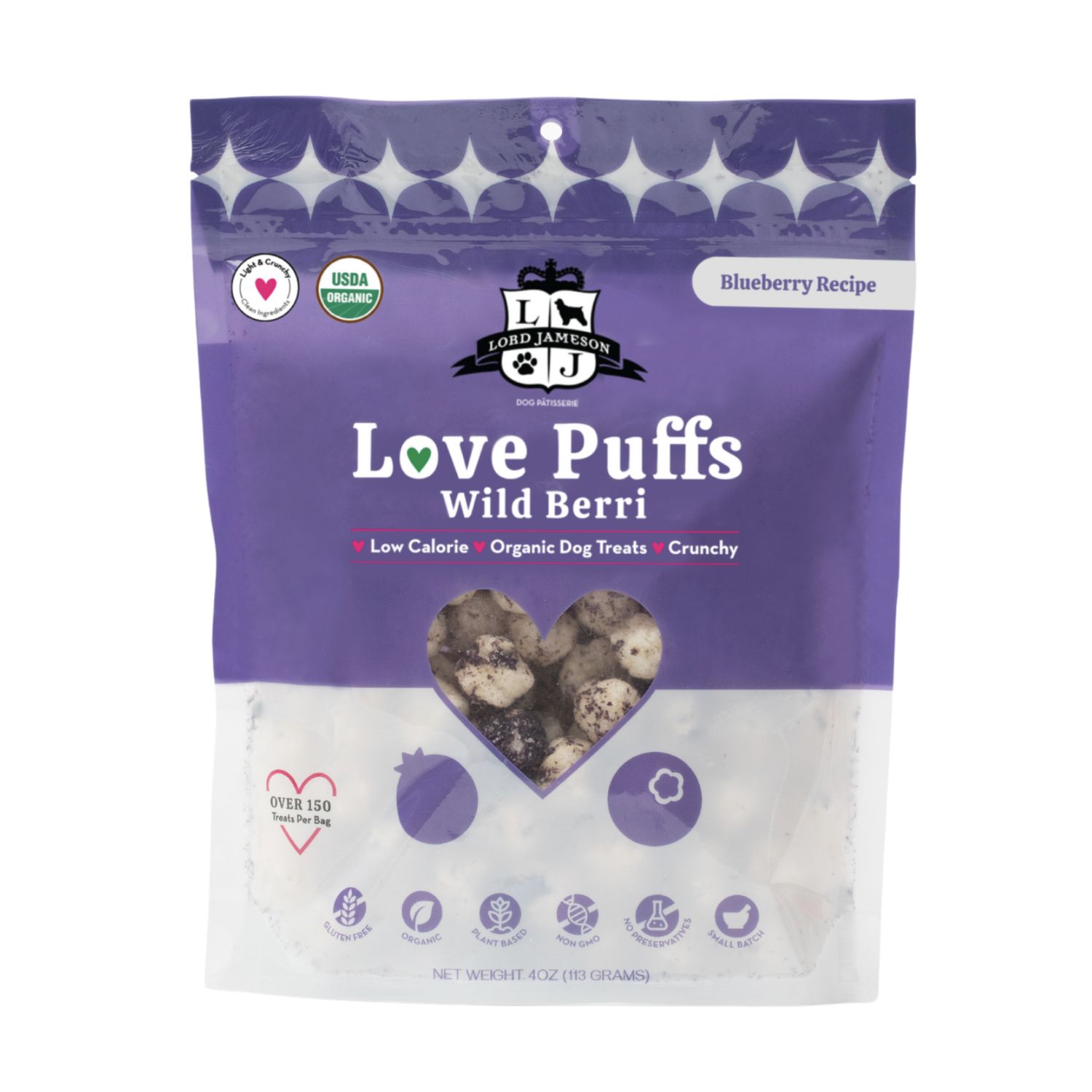 Lord Jameson Dog Love Puffs Wild Berri 4oz