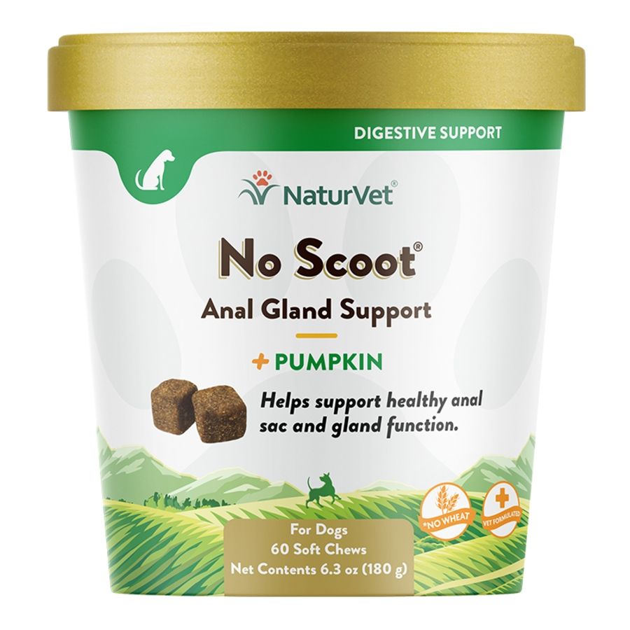 NaturVet Dog No Scoot Pumpkin Chew 60 Count