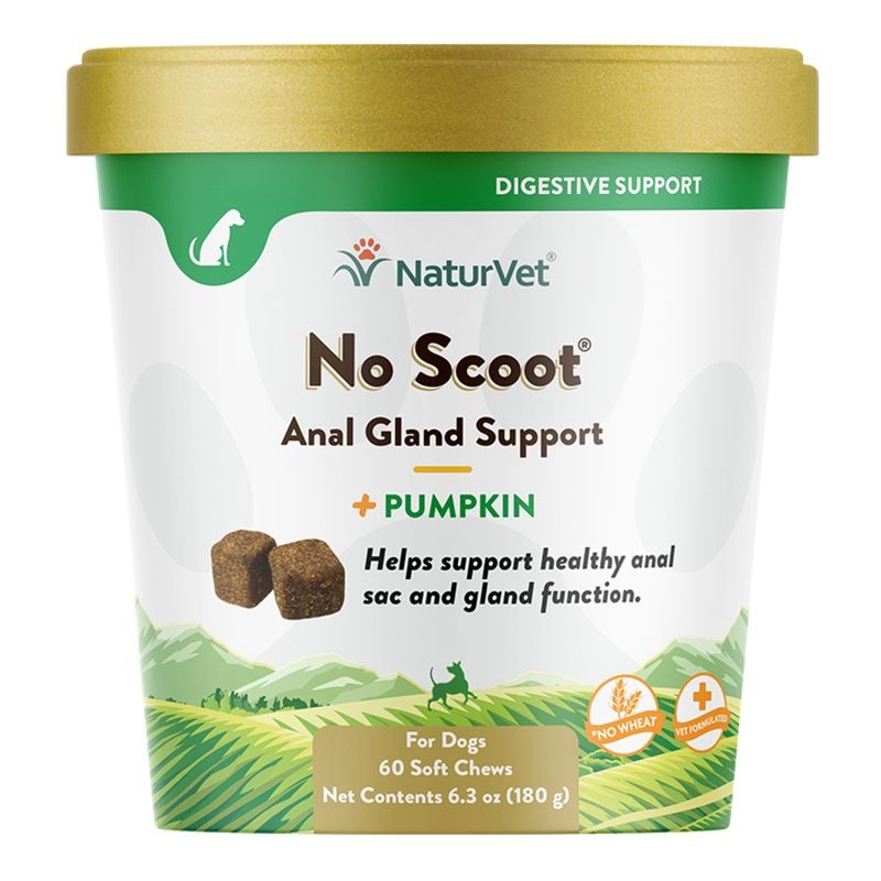 NaturVet Dog No Scoot Pumpkin Chew 60 Count