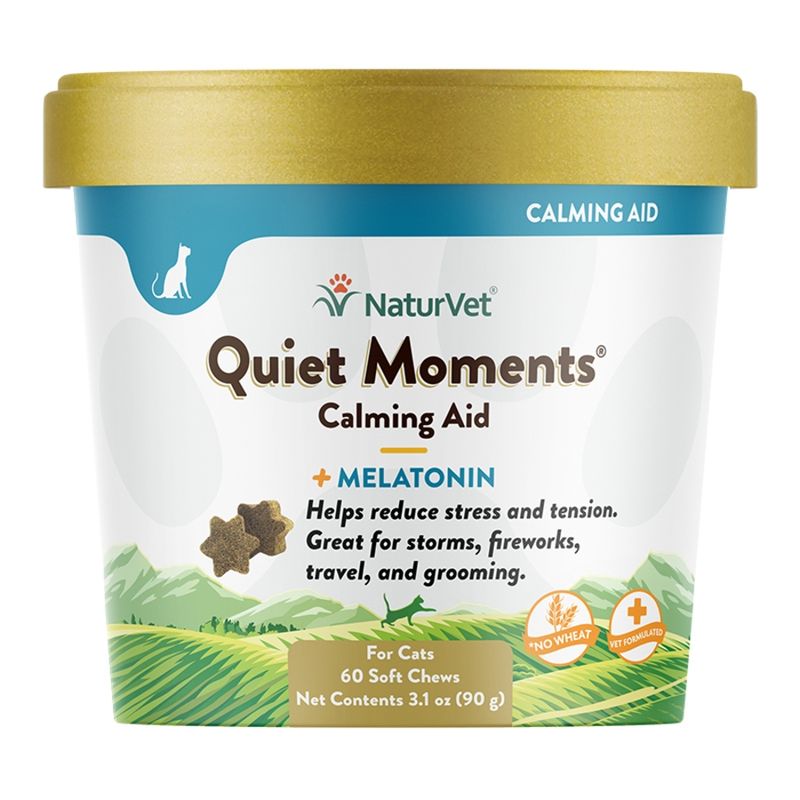 NaturVet Cat Quiet Moments Calming Chew 60 Count