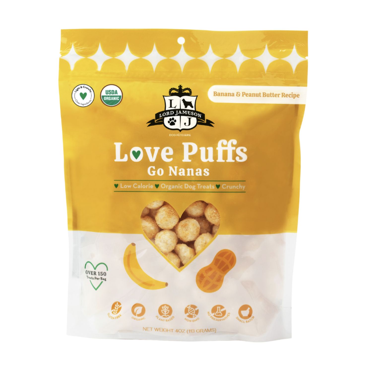 Lord Jameson Dog Love Puffs Go Nanas 4oz