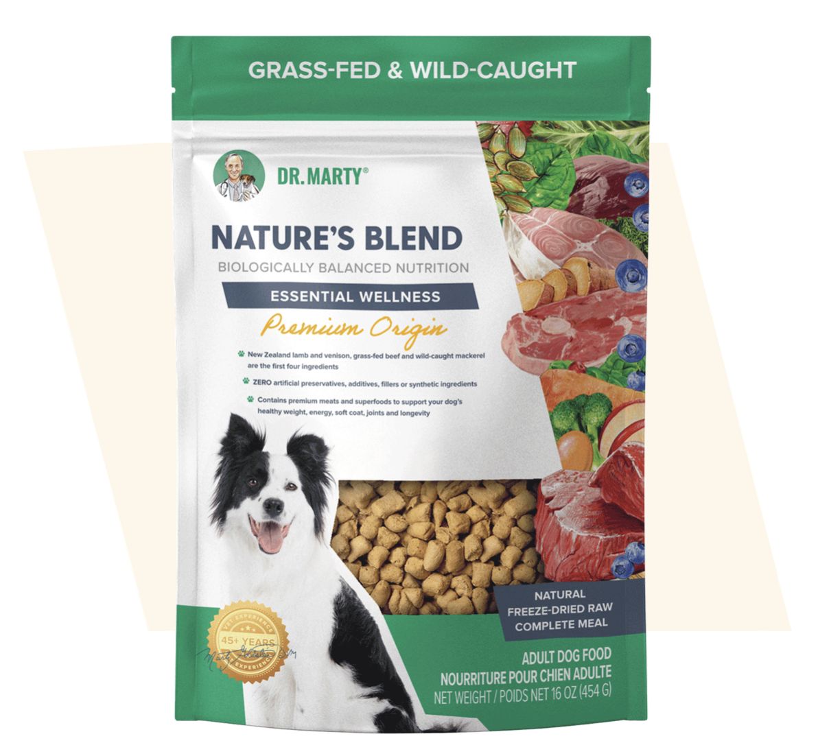 Dr. Marty Dog Nature's Blend Premium Origin Essential Wellness, Size: 16oz