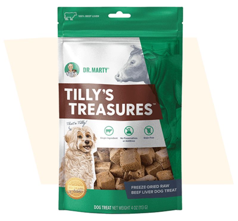 Dr. Marty Dog Treat Tilly's Treasures Beef Liver