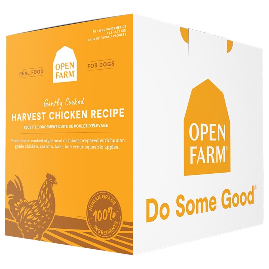 Open Farm Dog Frozen Gently Cooked Chicken, Size: 96oz