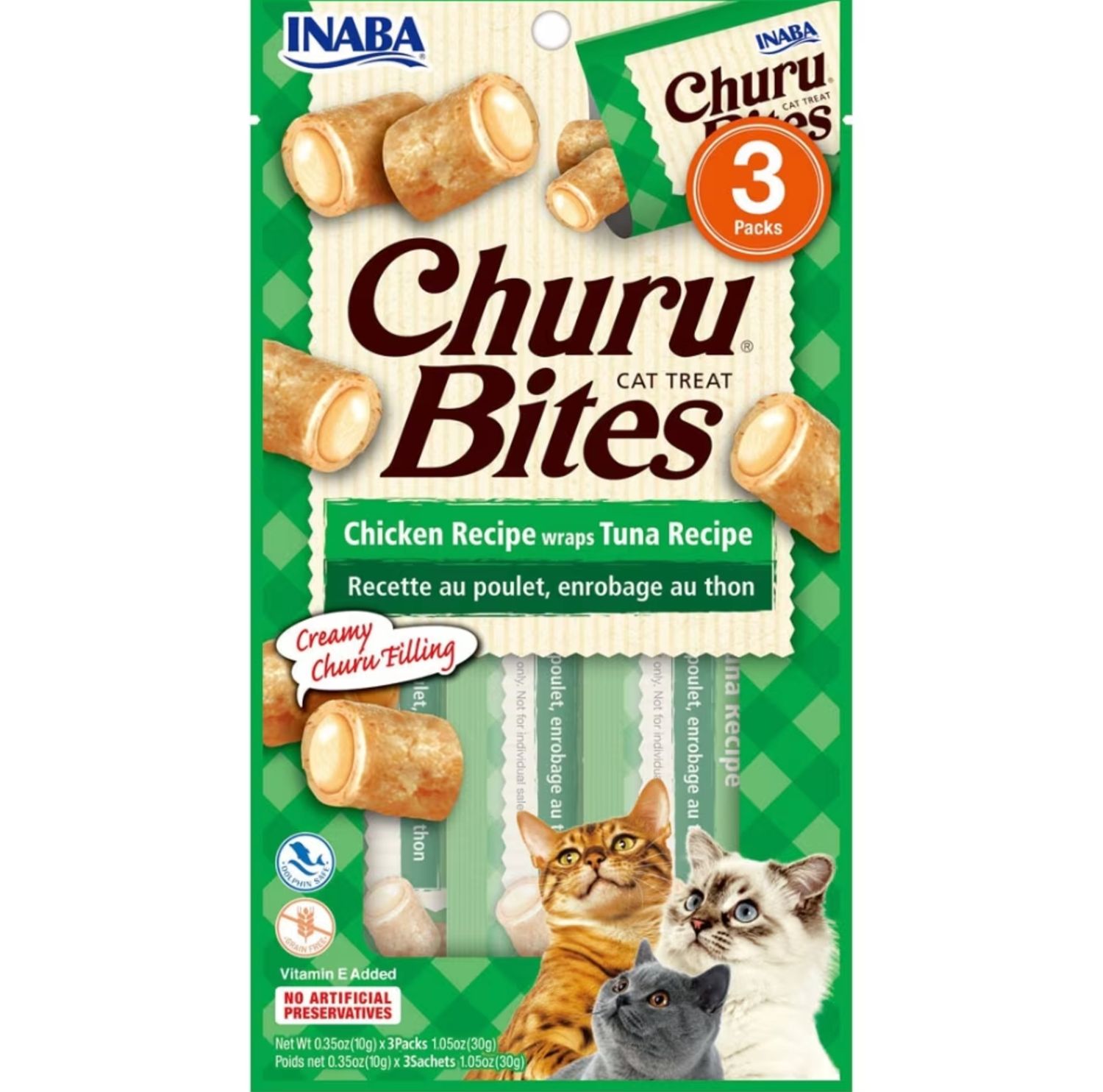 Inaba Churu Bites Chicken &amp; Tuna 0.35oz 3pk